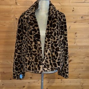 Le Lis Animal Print Jacket L